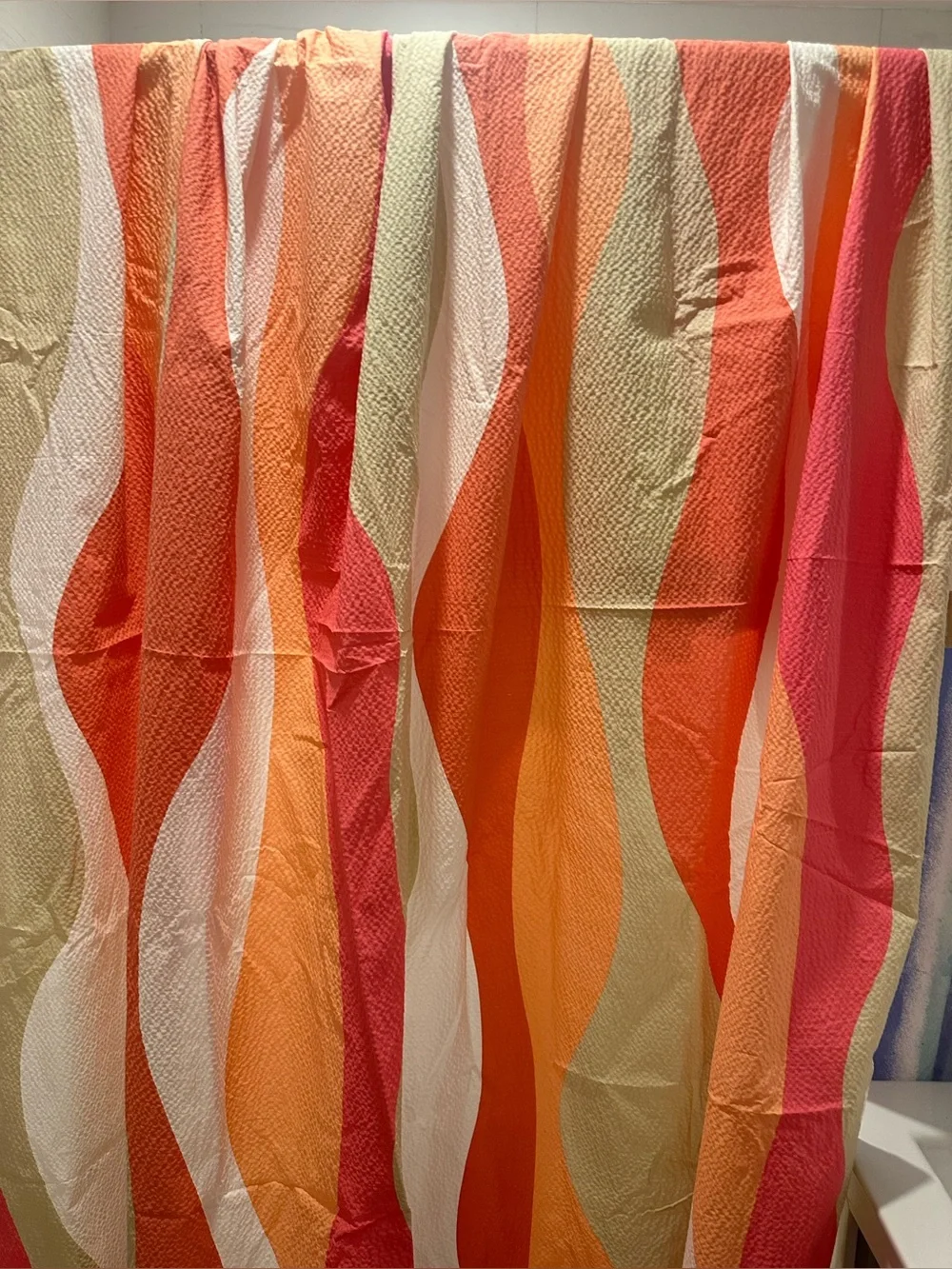 Crate & Barrel Italian Seersucker Curtain